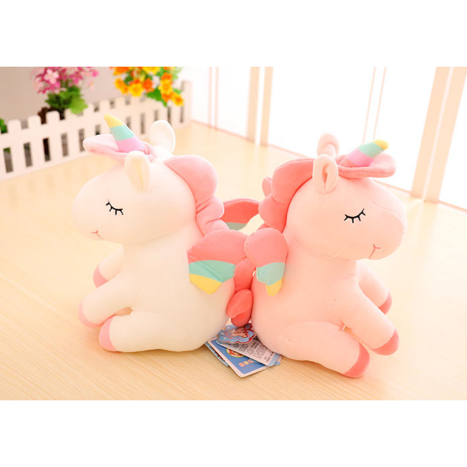 мягкая игрушка Спящий единорожек 25см 401