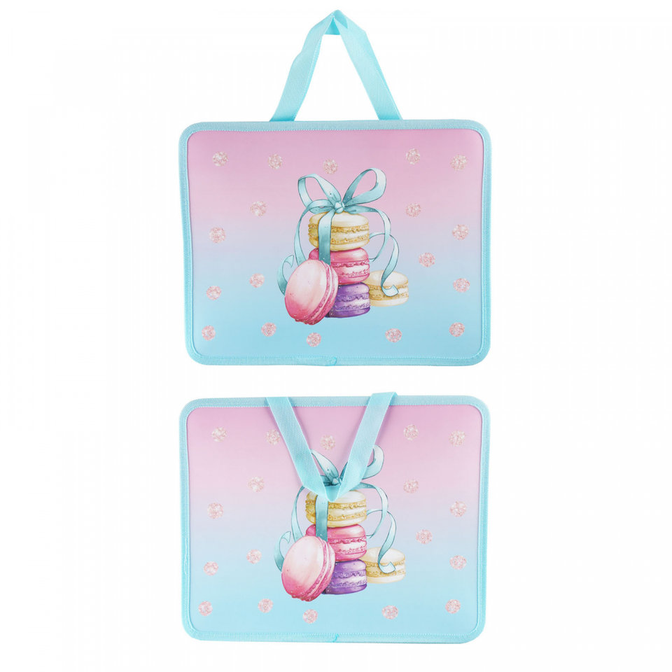 папка для тетрадей А4 с ручками Macaroons пластик 210379