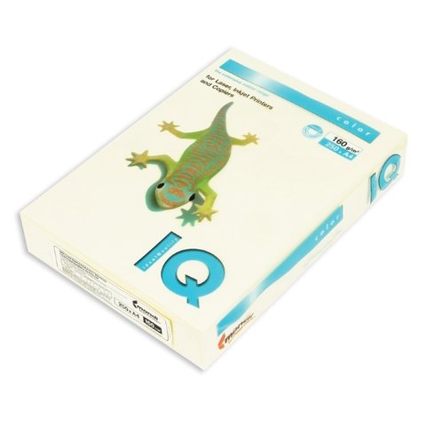 бумага цветная А4 250л 160г/м IQ Color 66 ванильно-бежевая 65160