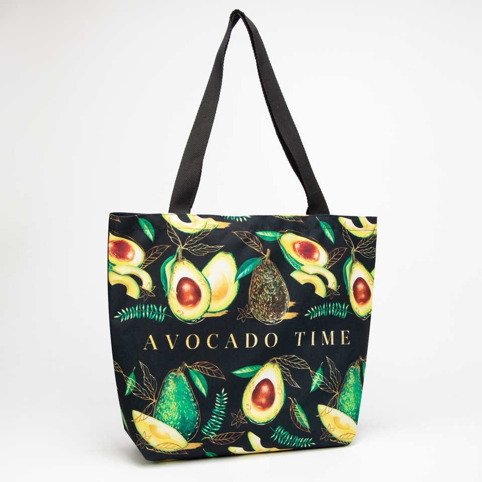 сумка текстильная Пляж Авокадо 43х34см 6827605