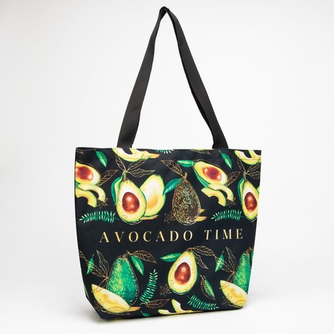 сумка текстильная Пляж Авокадо 43х34см 6827605
