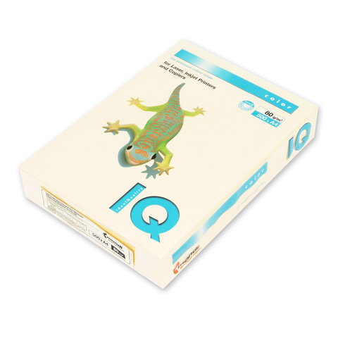 бумага цветная А4 500л 80г/м IQ Color 20 кремовая 65128