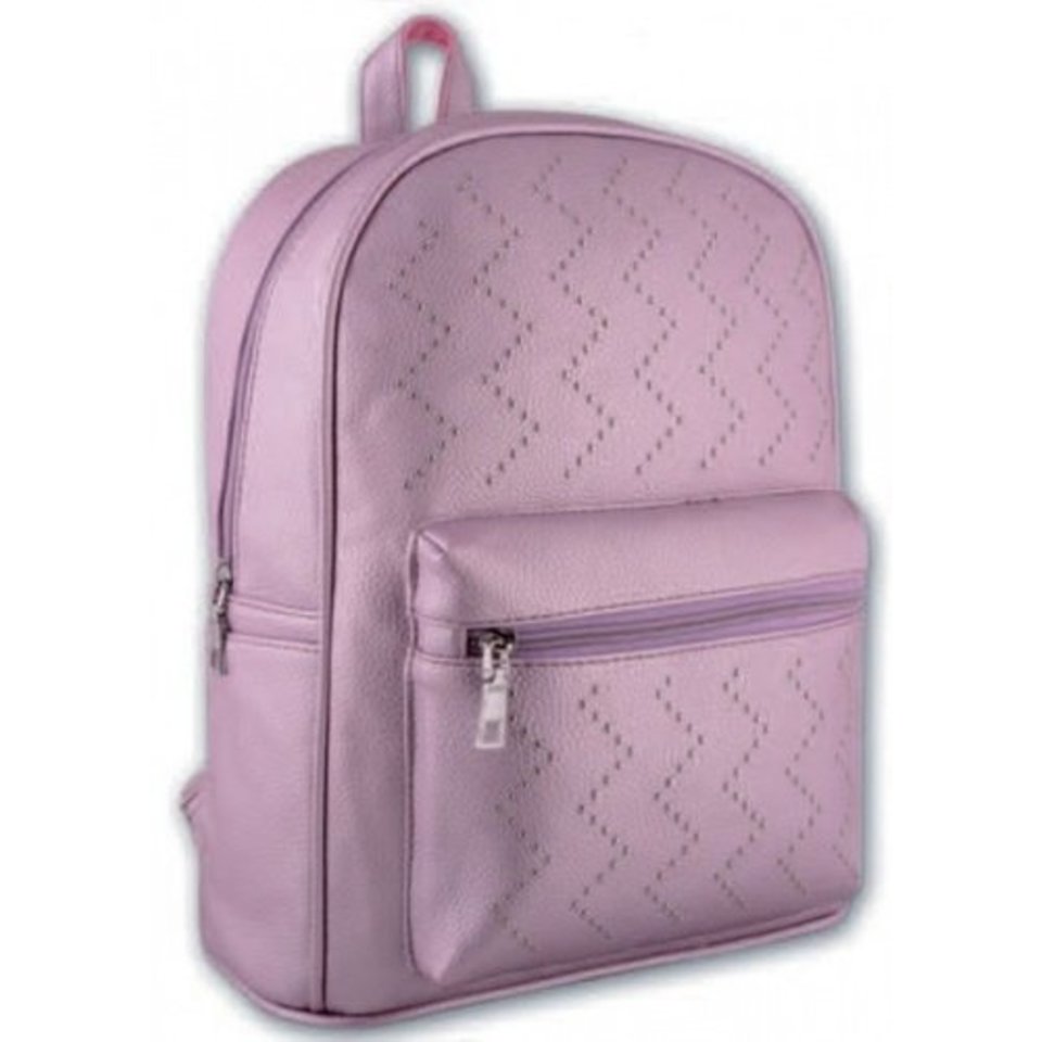 Рюкзак молодежный Феникс+ Сиреневый с клепками 35*26*16см 44012