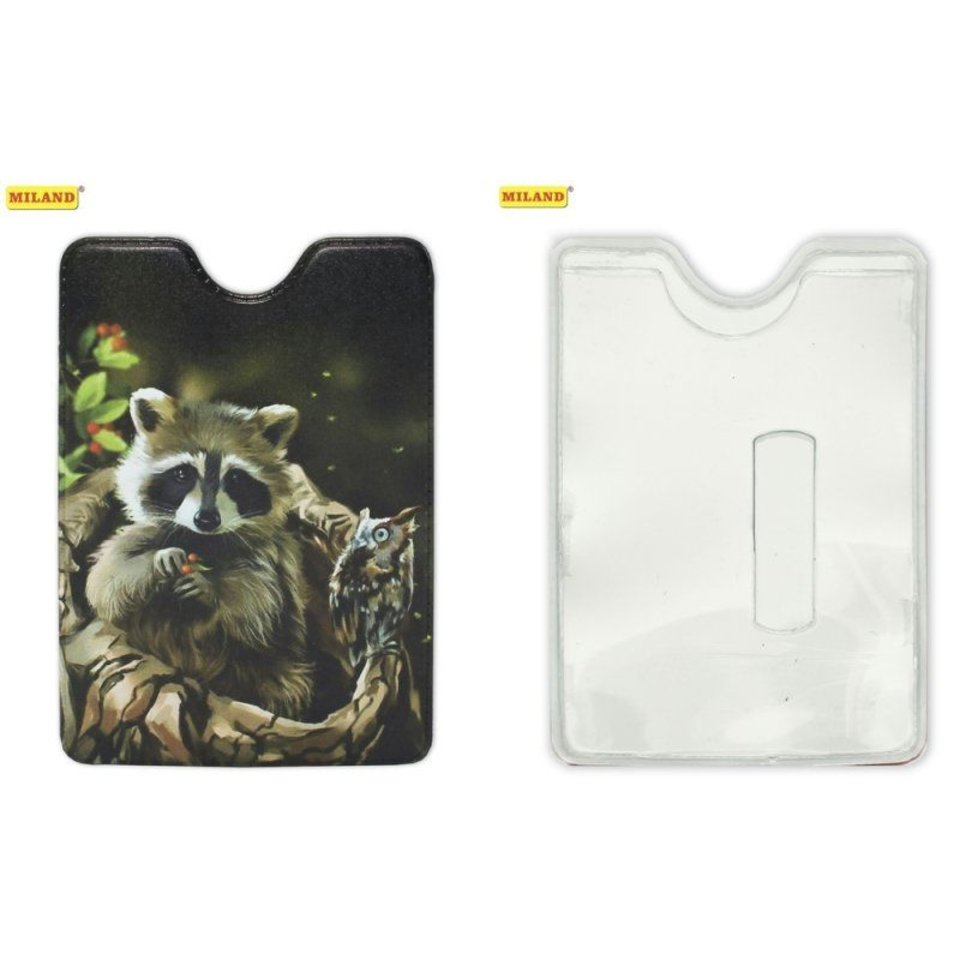 обложка для пропуска Енот ПВХ оп-8131