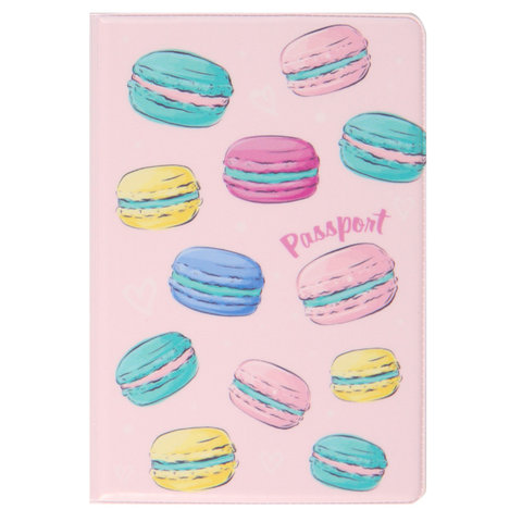 обложка для паспорта Macaroons ПВХ 211661