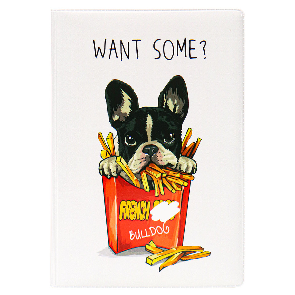 обложка для паспорта Собака Фри ПВХ оп-6245