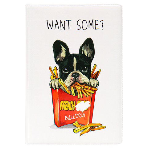 обложка для паспорта Собака Фри ПВХ оп-6245