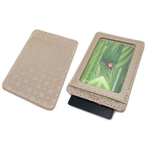 обложка для пропуска Орнамент золото 2 кармана ce-6002