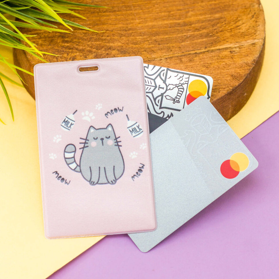 обложка для пропуска Meow Cat 15556