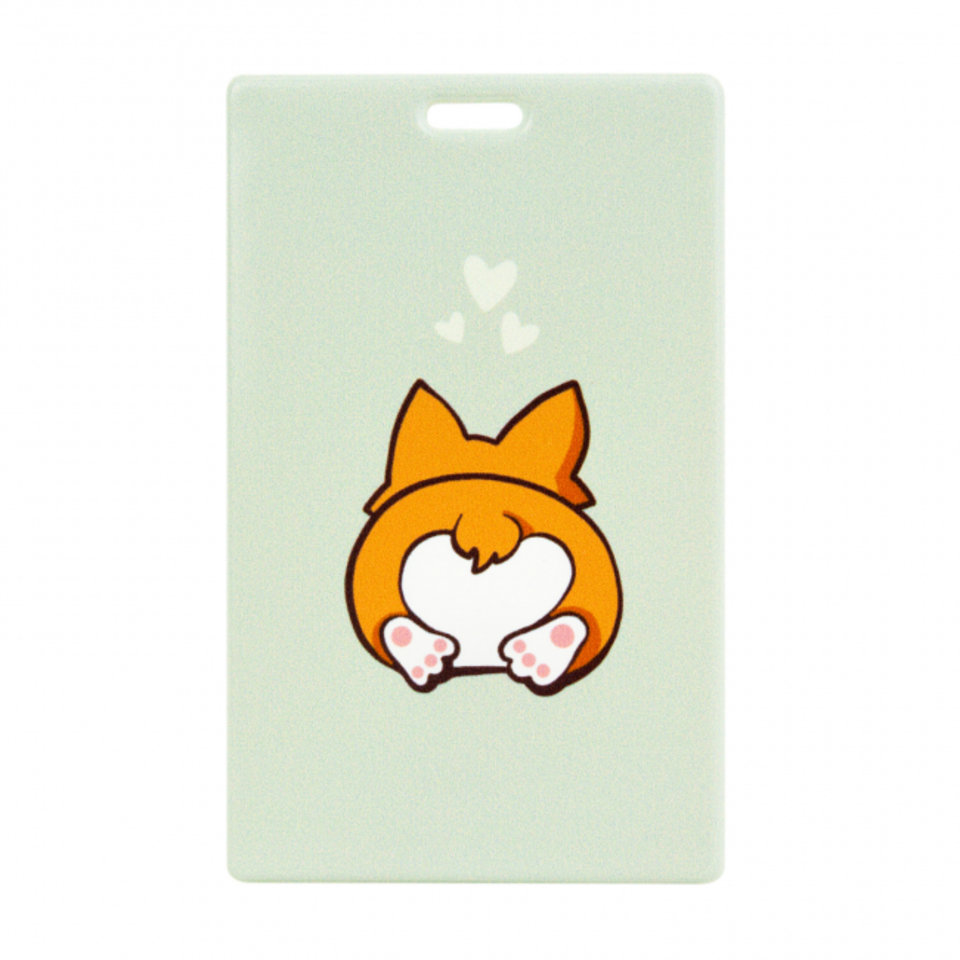 обложка для пропуска Корги, ПВХ kw187-000074