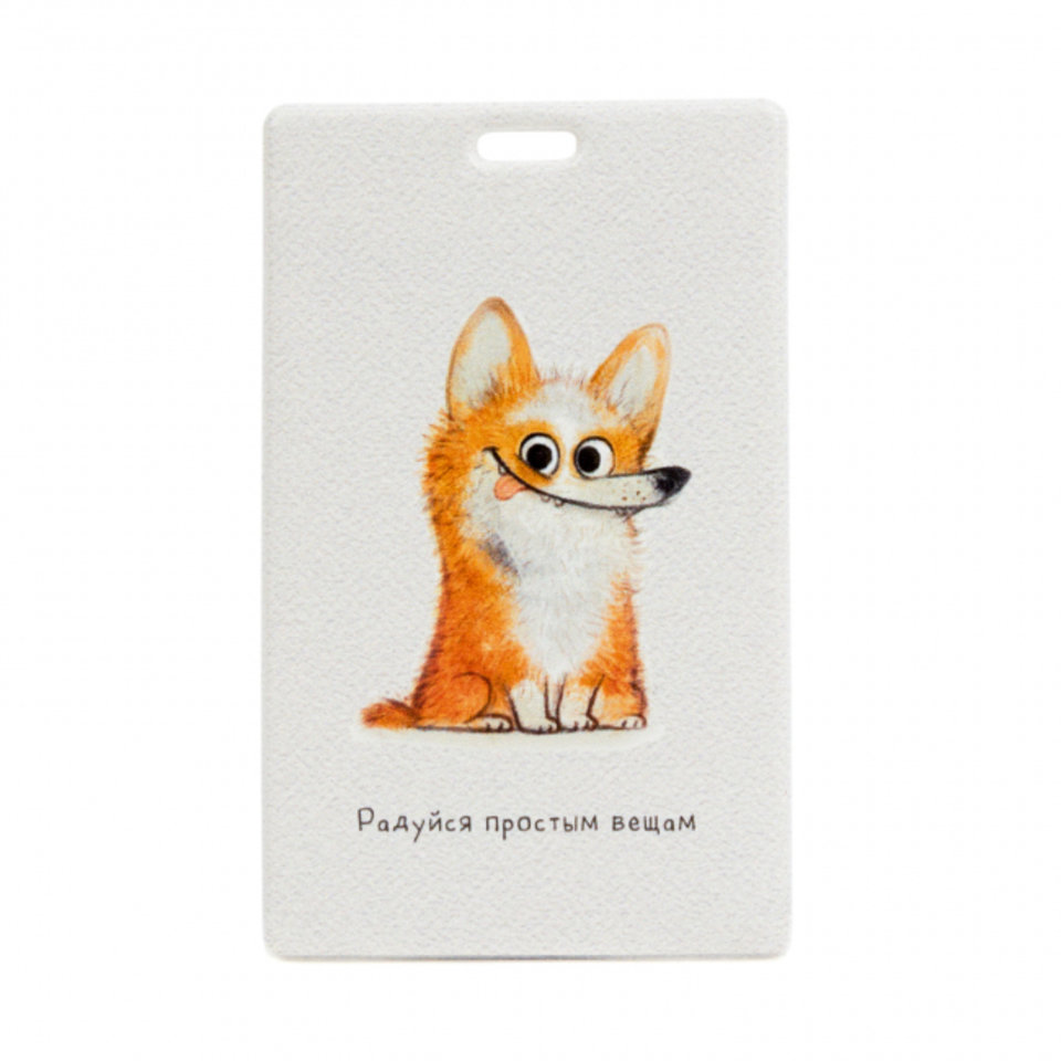 обложка для пропуска Радуйся простым вещам, ПВХ kw187-000079