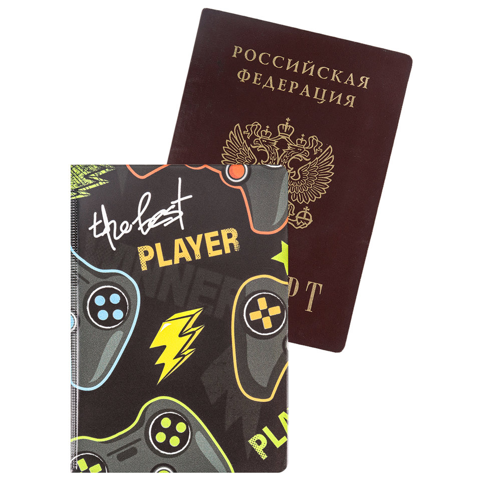 обложка для паспорта Player ПВХ оп-4858