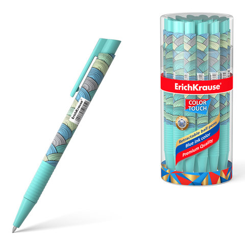 ручка шариковая Colortouch Emeraid Wave синяя автоматическая 50825