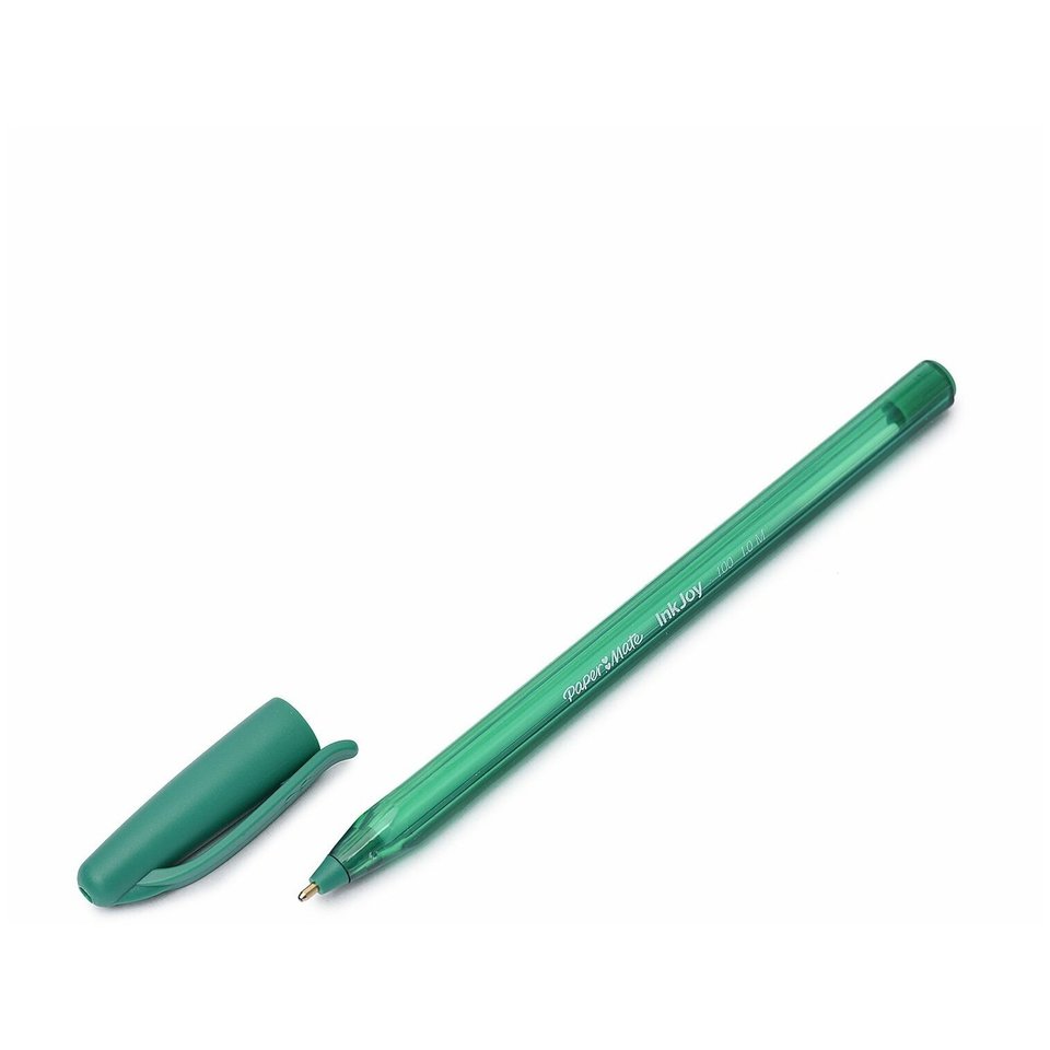 ручка шариковая PAPER MATE Ink Joy100 зелёная трехгранный корпус s0957150