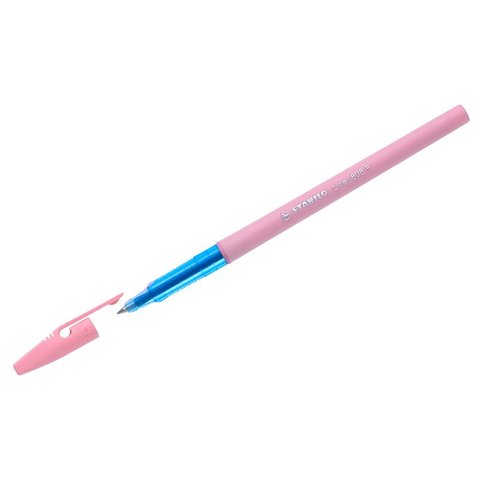 ручка шариковая STABILO Liner Pastel синяя 0.38мм 808fp1041-4
