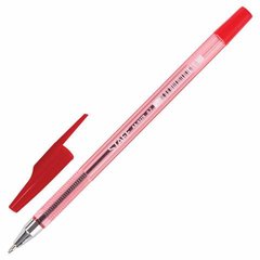 ручка шариковая 927 красная металлический наконечник staff 142811