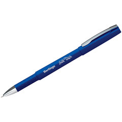 ручка гелевая Berlingo Silk touch синяя металлический наконечник