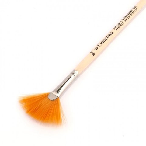 кисточка синтетика №6 живописная веерная св-15202