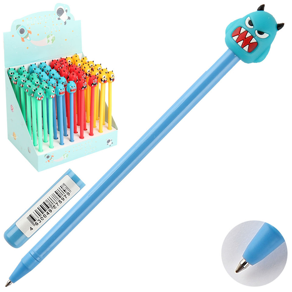 ручка шариковая Монстрик 201604 синяя