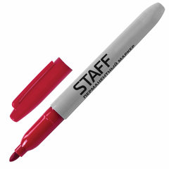 маркер перманентный круглый наконечник 1-3мм Staff красный 151235