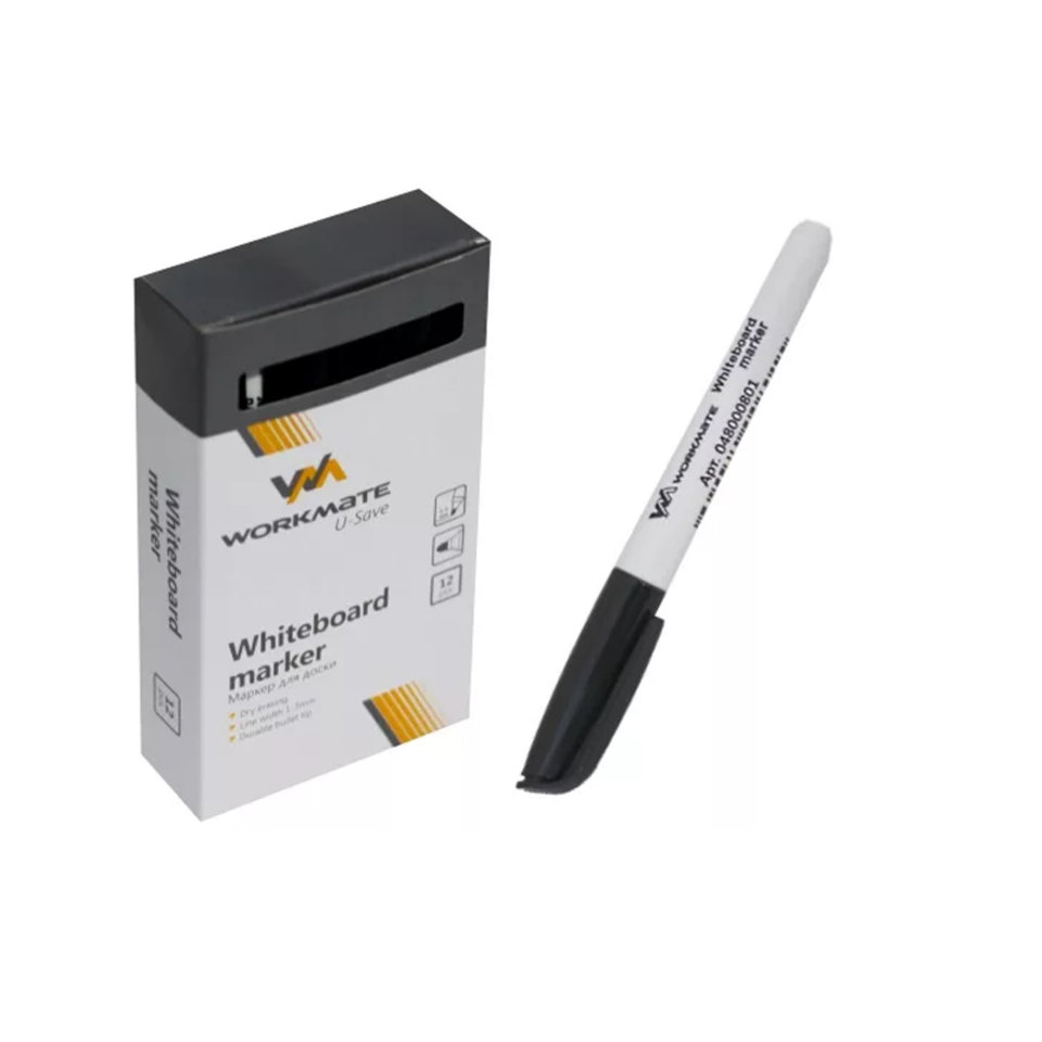 маркер для доски круглый наконечник 2.5мм WM черный 48000801