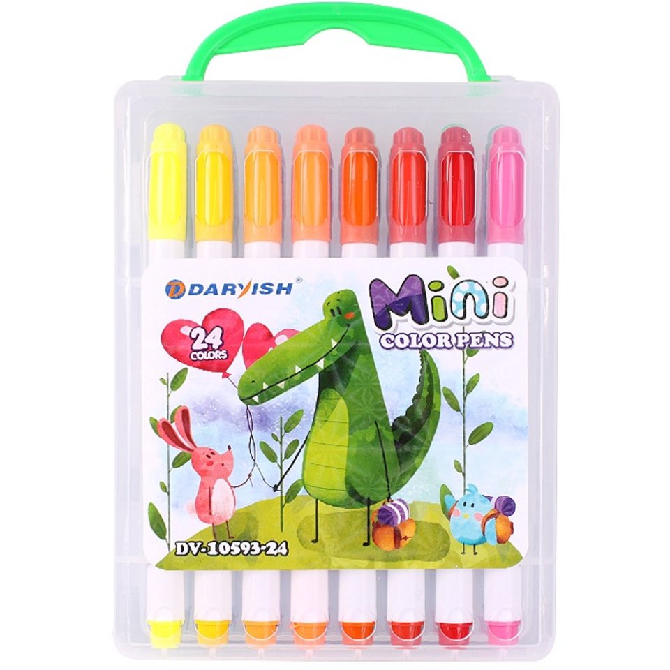 фломастеры набор 24 цвета Darvish mini dv-10593-24 028716