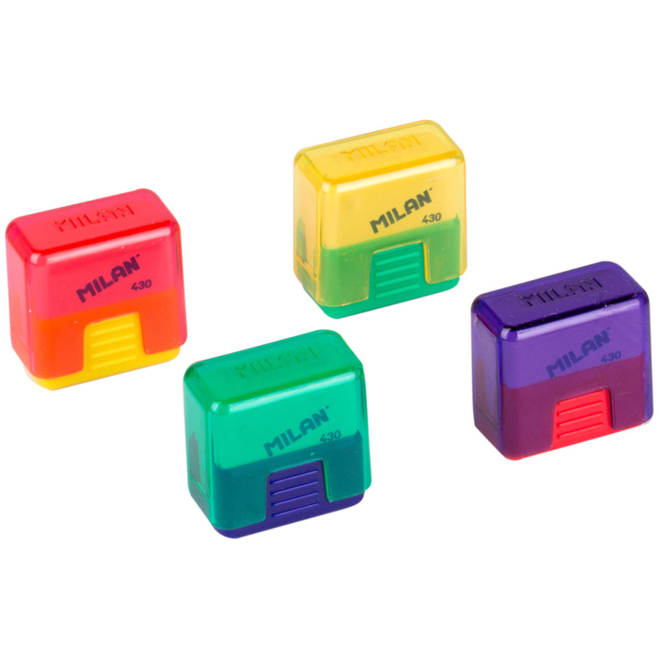 ластик Milan 430 School пластиковый держатель 34х32мм cmms430