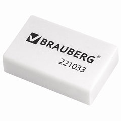 ластик Brauberg белый 26х17х7 221033