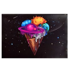 папка-конверт на кнопке А4 Мороженое-космос 56637