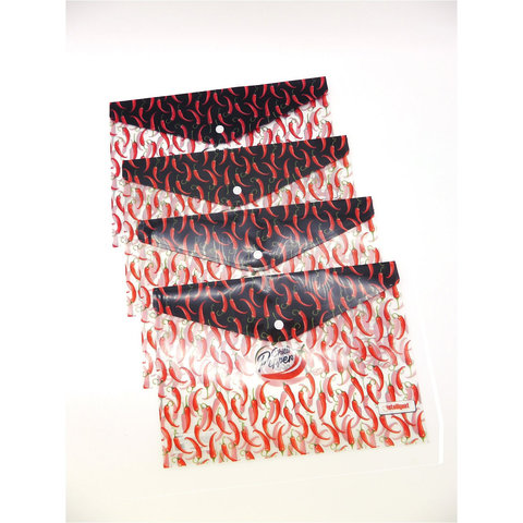 папка-конверт на кнопке А4 Перчики cd-6972