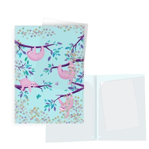 папка с файлами А4 2 уголка Ленивцы 50960