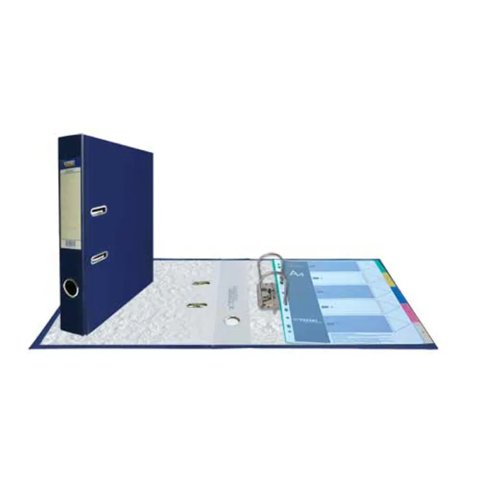 папка регистратор А4 2к 5см Expert пвх собранная без окантовки карман 25182 синяя