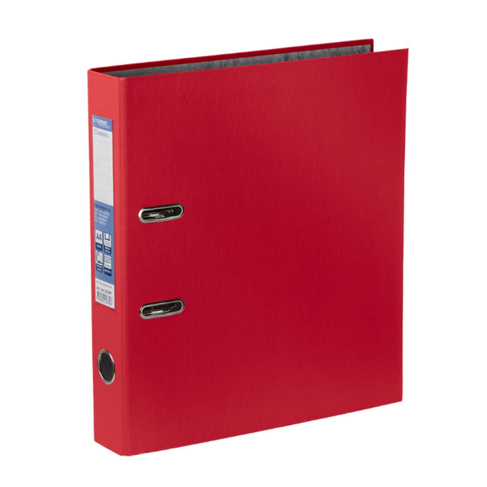 папка-регистратор А4 2 кольца 5см EXPERT COMPLETE пвх собранная без окантовки 25184 красная