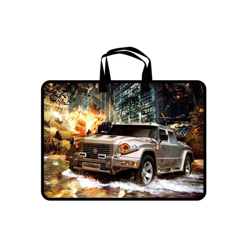 папка для тетрадей А4 с ручками Джип пластик пт-14