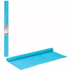 цветная бумага креповая 50х250см голубая 126534/43973