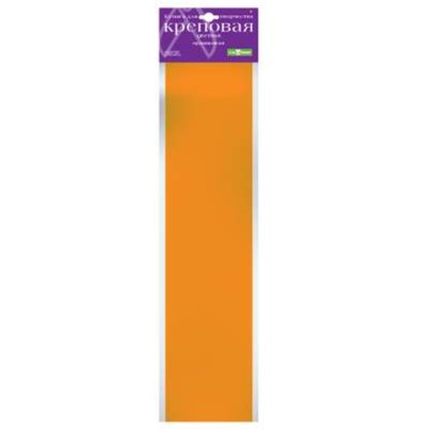цветная бумага креповая 50х250см оранжевая 2-060/08 17г/м 60%