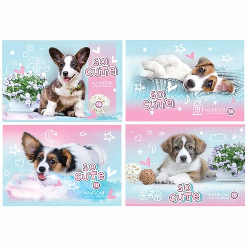 альбом для рисования 16 листов "Мечтаю о собаке" 9908 326456