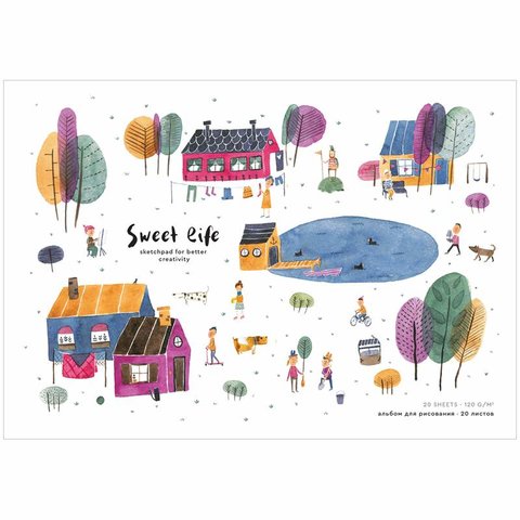 альбом для рисования 20 листов Village 120г/м2 ps20s-36917 319131