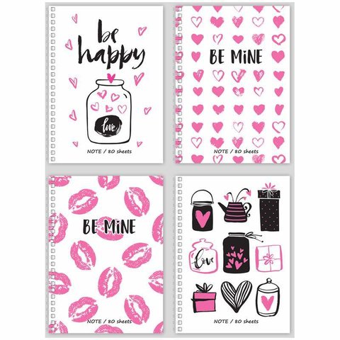 записная книжка А6 80 листов "Будь моим" 9570 325184