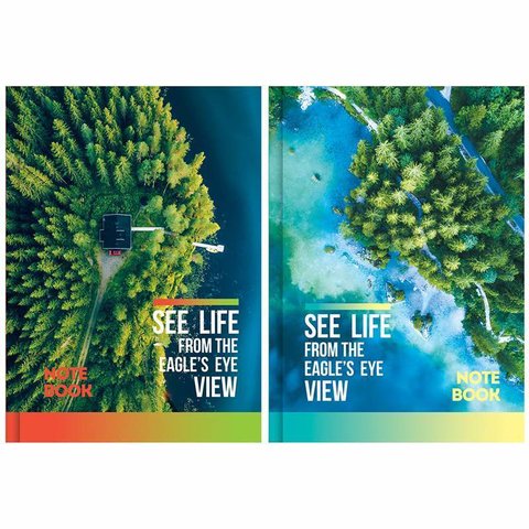 книга для записи А5 80 листов "вид с высоты" 9681 320840