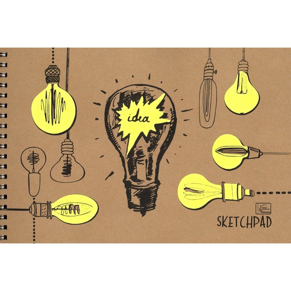 скетчпад А4 20 листов Идея 200г/м2 спсп52058
