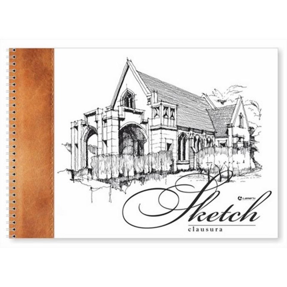 скетчбук А4 35 листов Клаузура 160г/м на гребне 22860