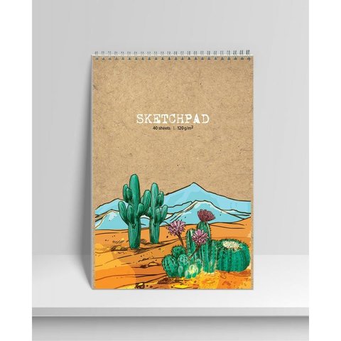 скетчбук А4 40 листов Мексика на гребне 120г/м2 еас-10754