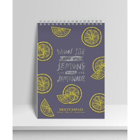 скетчпад А5 20 листов Дольки на гребне 200г/м2 еас-10706