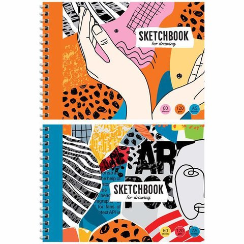 скетчбук А5 60 листов "Art post" 120г/м2 на гребне 35493 (310681)