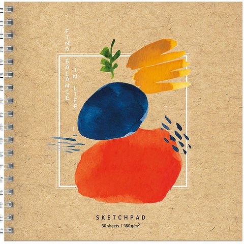 скетчпад А5 30 листов квадратный Авангард на гребне 180г/м2 еас-10748