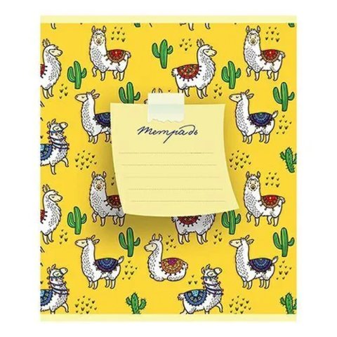 тетрадь 12 листов цветная Лама и друзья в линейку 018283 ПЗБМ