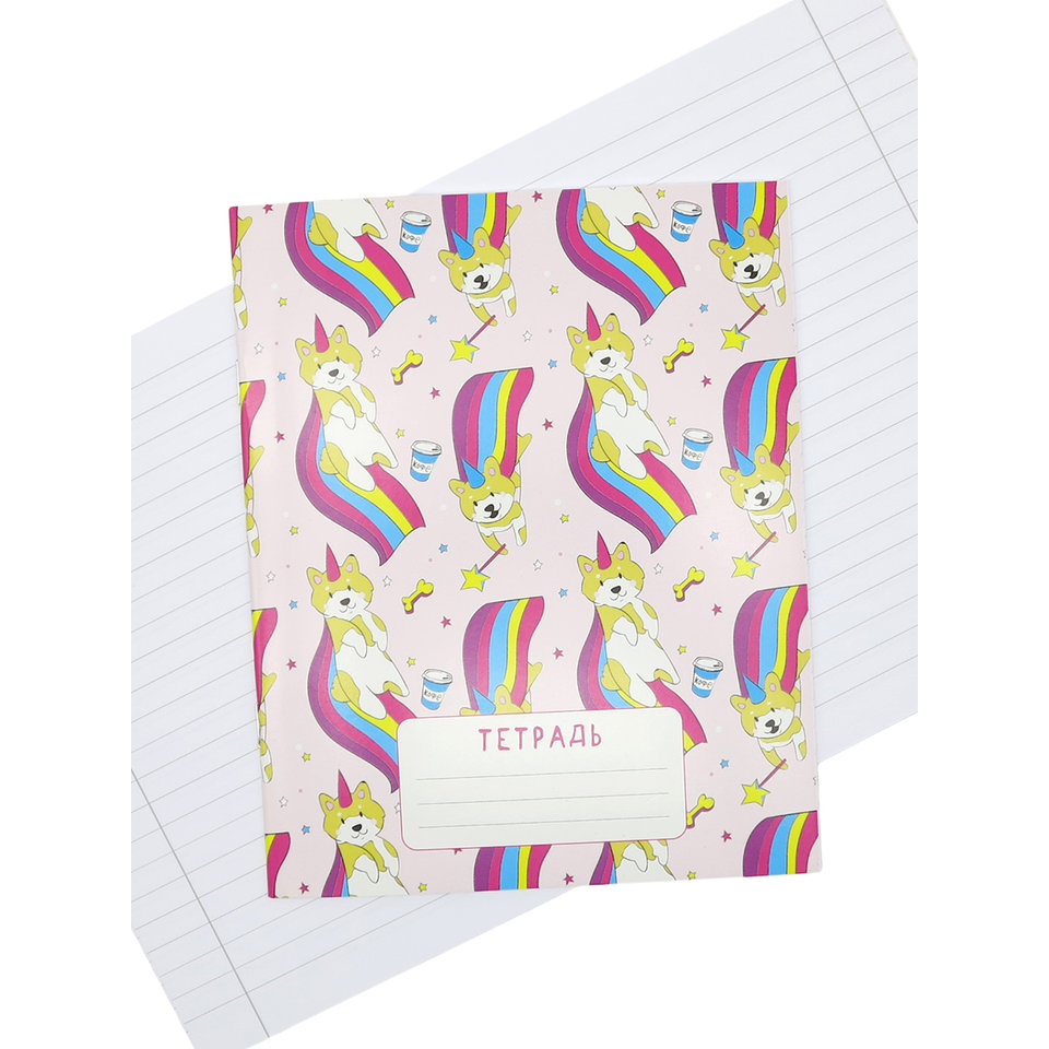 тетрадь 18 листов SWEETCAT Радужный мистер Кусь тр-37 в линейку