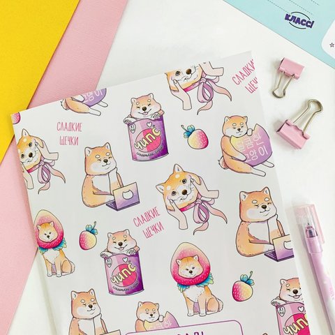 тетрадь 18 листов SWEETCAT Сладкие щечки трк-180 в клетку