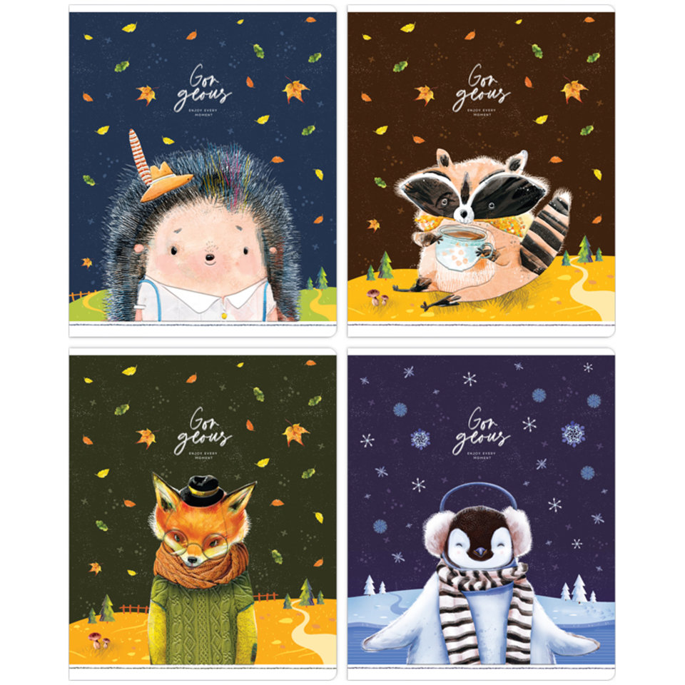 тетрадь 48 листов цветная Cute fantasy в клетку N5c48-33360 310148